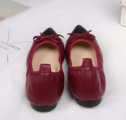 CHANEL Shallow mouth flat shoes Women--052